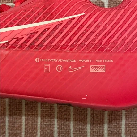 NikeCourt Vapor 11 Shoes Womens Sz 8.5 Pink Tennis Athletic Sneakers DR6965-600 - Picture 4 of 9